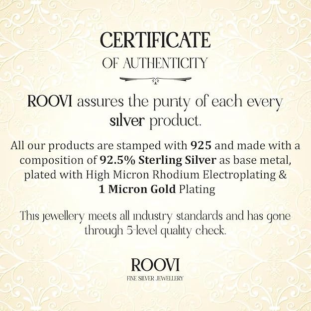 Image of ROOVI Pure 925 Sterling Silver Rakhi for Bhai with Roli Chawal