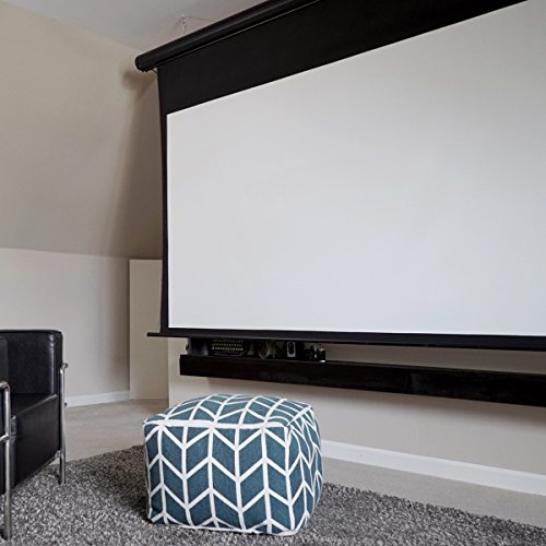 Image of Elite Screens Saker Tab-Tension AcousticPro UHD 135 inch Electric Projector Screen, 16:9 4K /8K Sound Transparent Acoustically Perforated Weave, Drop Down, SKT135UH2-E24-AUHD