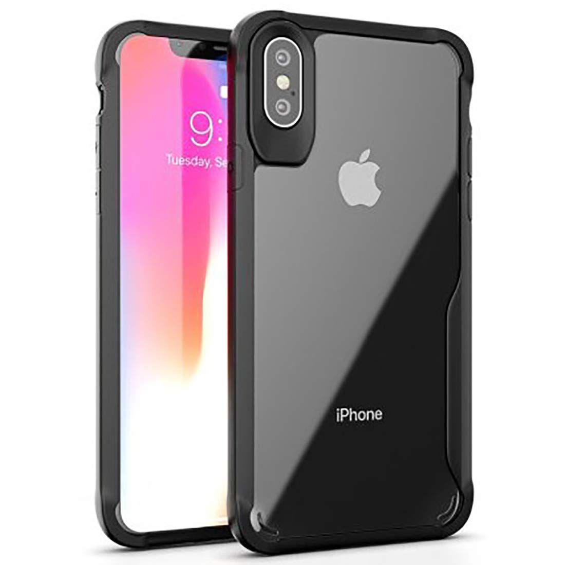 Solimo Soft and Flexible Shockproof Silicone Mobile Back Cover with Cushioned Edges for Apple iPhone X, Xs (Black) (B08SLZYPMK) Amazon Price History, Amazon Price Tracker
