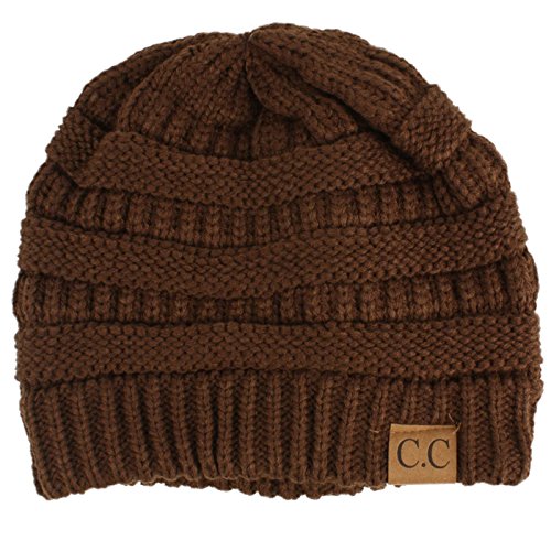 Image of Hatsandscarf CC Exclusives Solid Color Beanie Tail Hat for Adult (MB-20A)
