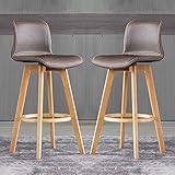 Photo Gallery jntfne set di 2 sgabelli da bar moderni in similpelle, girevoli e regolabili, con gambe in legno, per isola cucina e bar per la colazione, mobili da sala da pranzo, marrone scuro (71 cm) Photo Gallery jntfne set di 2 sgabelli da bar moderni in similpelle, girevoli e regolabili, con gambe in legno, per isola cucina e bar per la colazione, mobili da sala da pranzo, marrone scuro (71 cm)