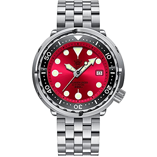 STEELDIVE �r���v �����Y, �������� ���v �_�C�r���O Tuna 300m �h�� ���� �@�B�� �������v �����邢���� ������� �j���p men watch �T�t�@�C�A�~���[�A�Z���~�b�N�x�[�� (�_�C�o�[�r���v 5)