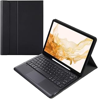Capa Teclado Bluetooth Business Séries Galaxy Tab S8 Plus 12.4 pol X800 X806 Função Wake Sleep Suporte S Pen