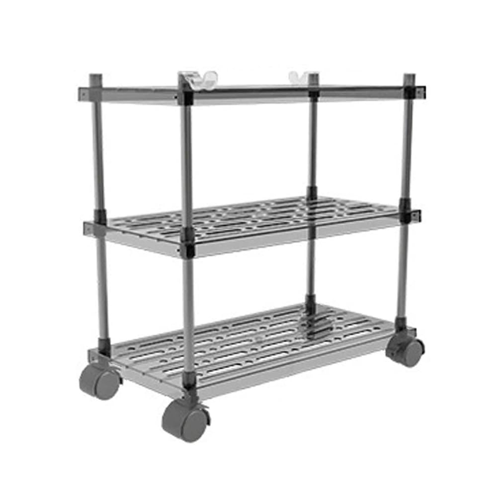 Carrello portautensili a 3 livelli, scaffale mobile per cucina, bagno, lavanderia e ufficio, scaffale multiuso in grigio, opzioni versatili a 2/3/4 ripiani disponibili
