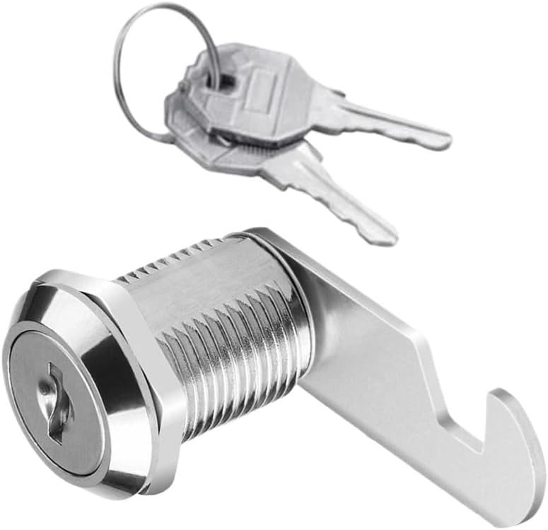 16/20/25mm Mailbox Lock Cam Lock 90 Degrees Metal Alloy Cylinder Cabinet Locker Lock with 2 Keys Furniture Hardware(20mm)