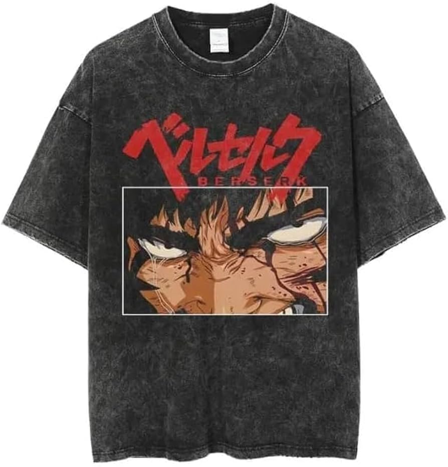 Amazon.co.jp: ベルセルク Tシャツ ガッツ 復古 半袖 Guts
