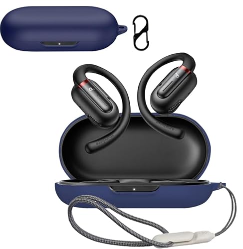 For Anker Soundcore V30i �P�[�X �J�o�[�yJYJIEJIE�z���C�����X �C���[�z�� �p �P�[�X �V���R�� �����܂܏[�d�\ ���s �ی�J�o�[ �L�Y�h�~ �ϏՌ� �h�� �h�o ���[ �S�ʕی� �[�d�֗� �h�k �y�ʏ��^ Anker Sou