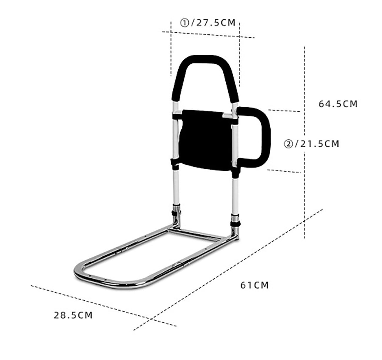 Sponda di sicurezza portatile per bambini,sponda per lettino da viaggio portatile pieghevole;sponda per letto anticaduta per anziani e disabili adatta a donne incinte e disabili A,29*61*65cm