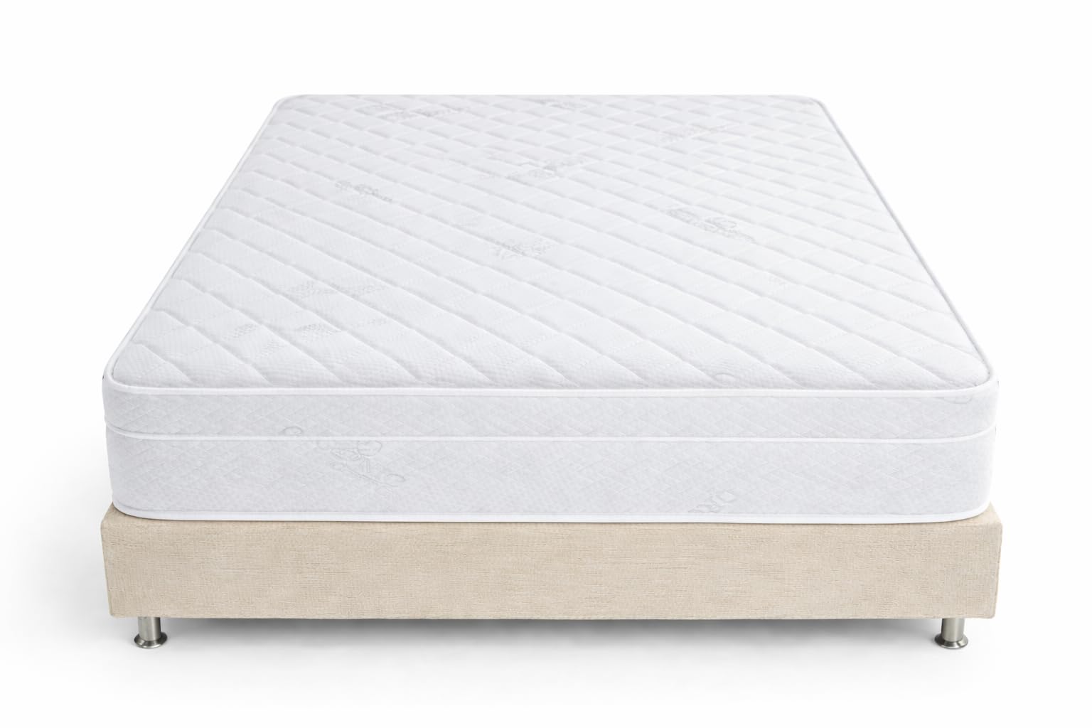 Queen Mattress 12 Inches 60X80 White – Medium Firm Hybrid for Bed – Queen Size Mattress Bonnell Springs Tight Euro Top High Density & Cool Comfort Foam – Rolled in a Box