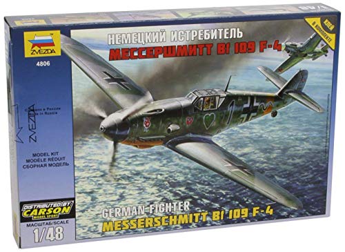 Messerschmitt Bf109f-4 Zvezda Z4806 maquette avion chasseur plastique