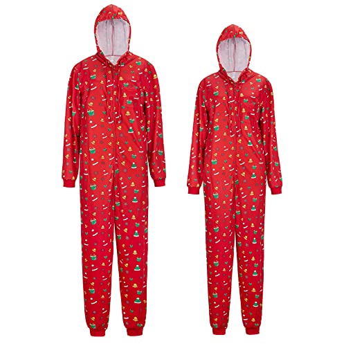 Haorugut Christmas Pajamas for Family Onesies Matching Christmas Onesie for Couples Pajamas Women Christmas Pjs Men3