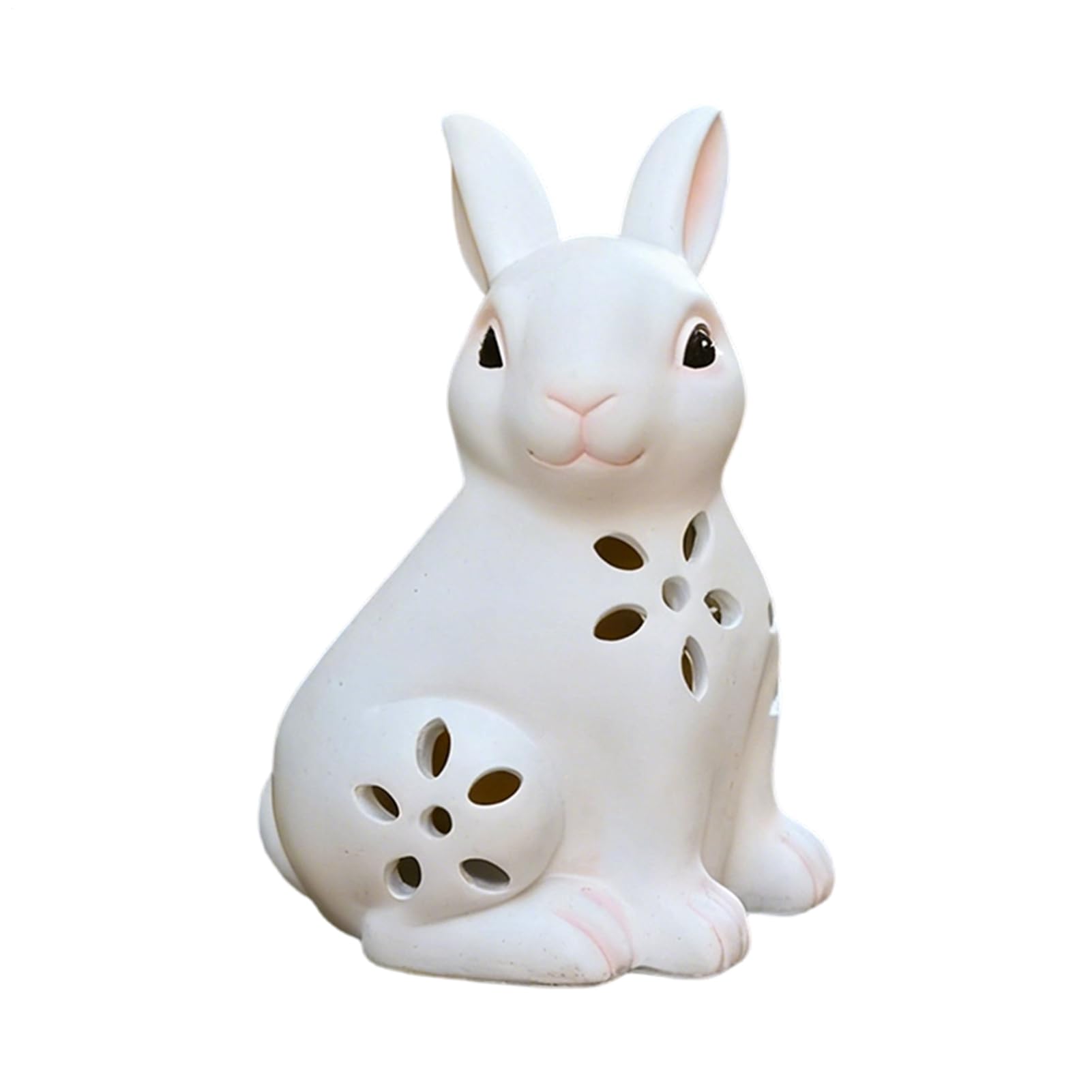 Statues de jardin à énergie solaire lapin lumineux pour pelouse et porche