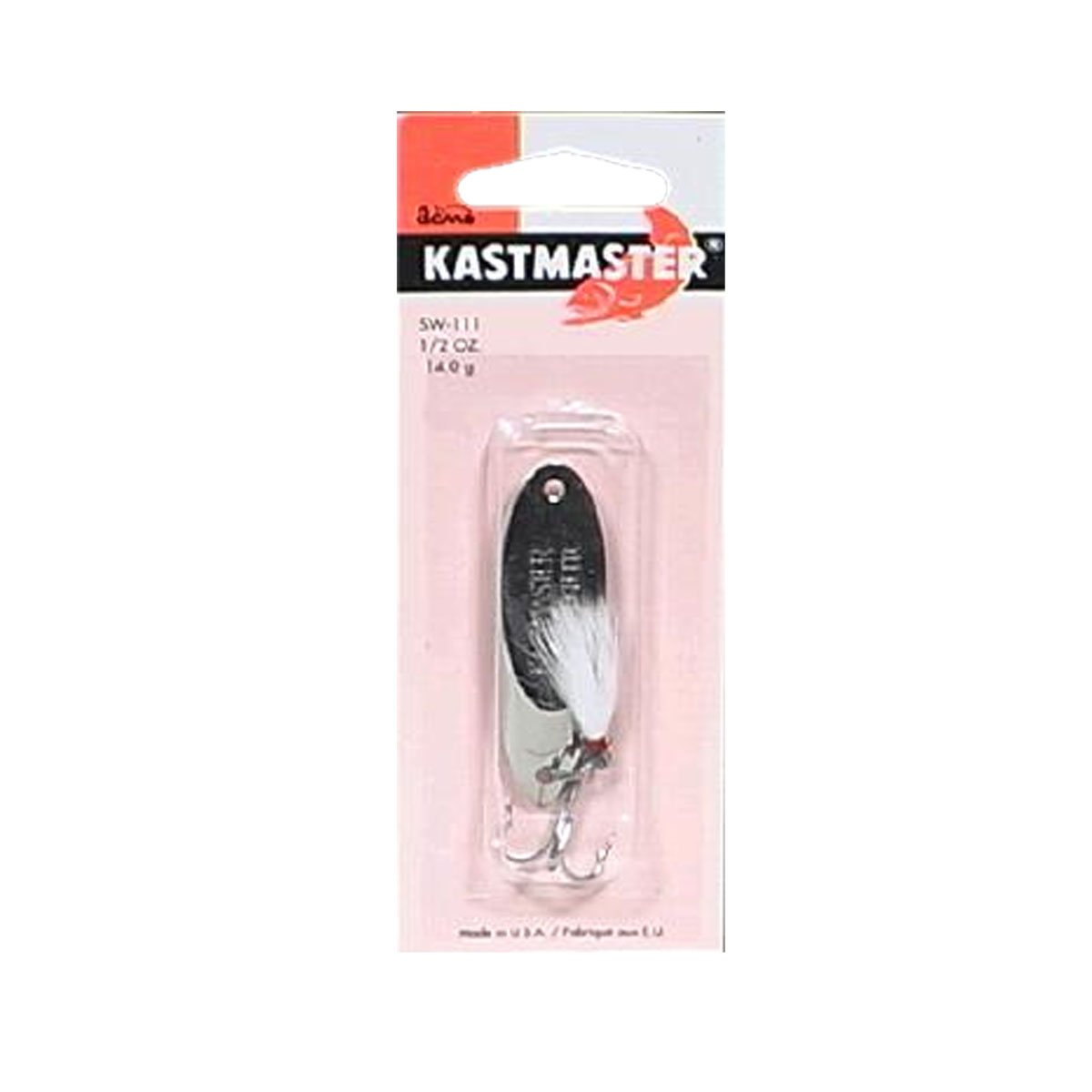 Acme Kastmaster Lure with Bucktail Teaser and Treble Hook