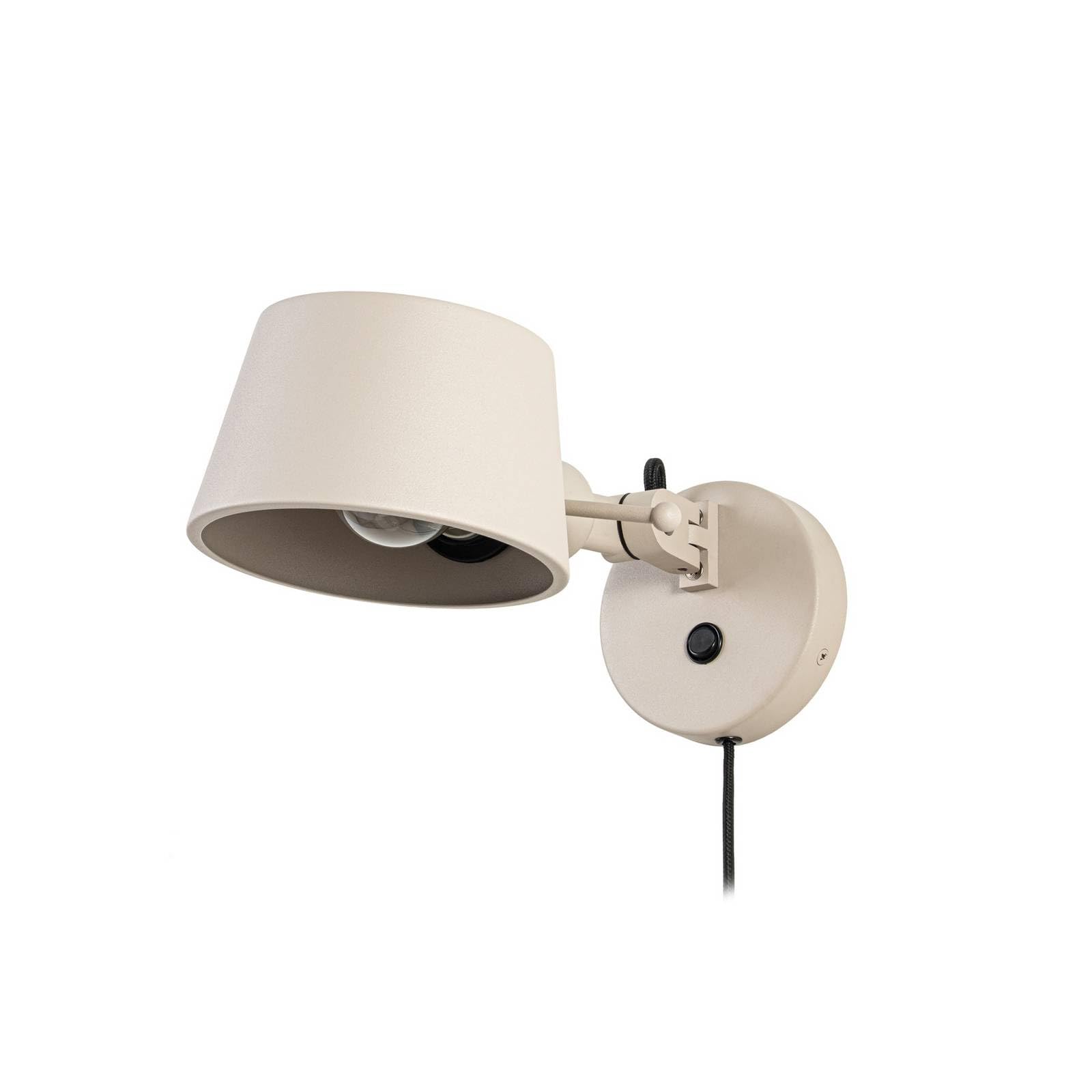 Lucande Lampa ścienna, lampa ścienna do wnętrz Silka (nowoczesna) w kolorze kremowym z metalu (1 źródło światła E27) – reflektor ścienny, oświetlenie ścienne do sypialni/salonu