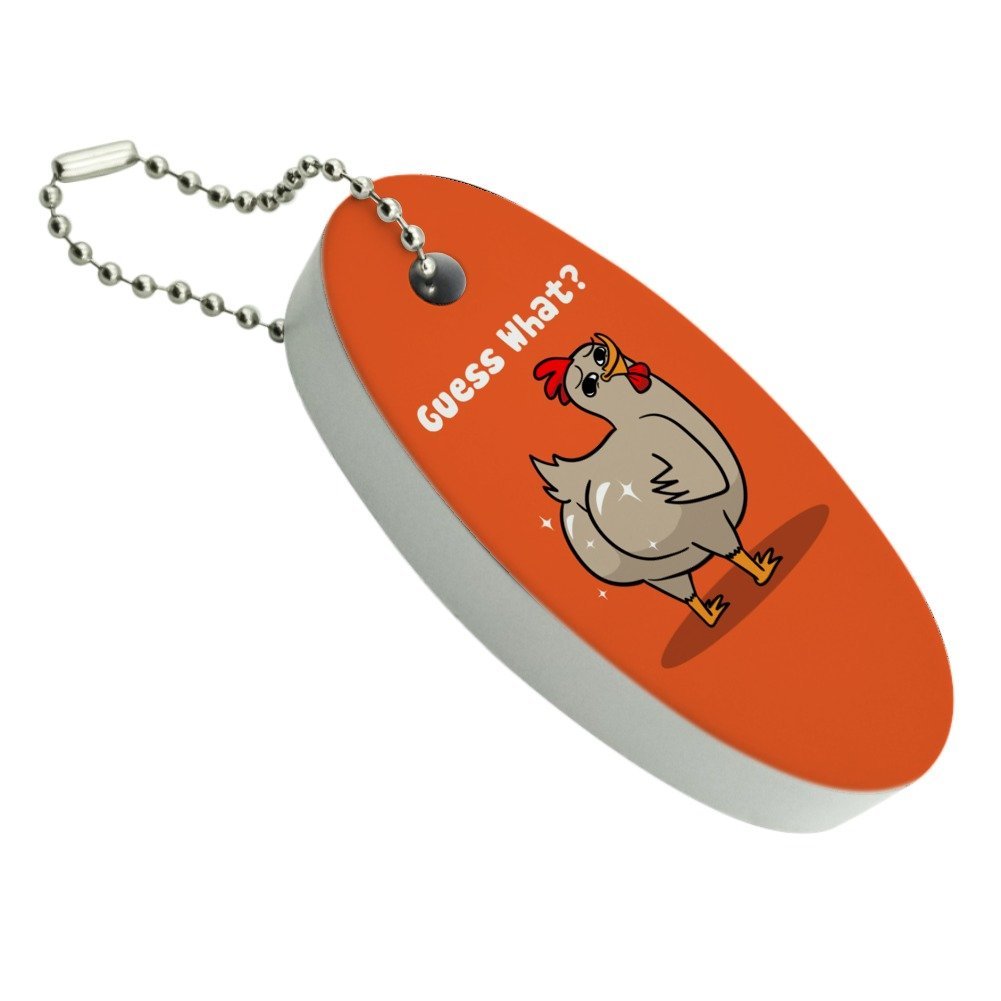 Buy Graphics and More Guess What Chicken Butt Funny Floating Keychain