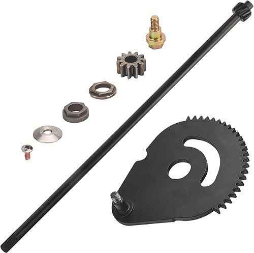 938-05078 Eje de barra de dirección con buje y kit de engranaje de dirección 617-04094 para cortacésped MTD/Troy-Bilt/Craftsman, contiene 941-0656A