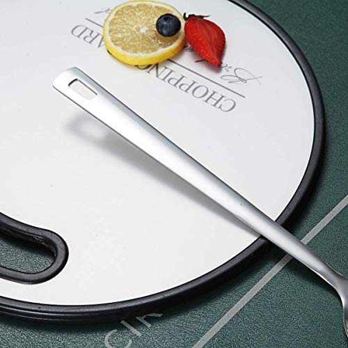 Image of Cooking Spoon, Berglander Stainless Steel Solid Serving, Basting Spoon For Cooking, Kitchen Non-Stick And Heat Resistant, Dishwasher Safe, Easy to Clean