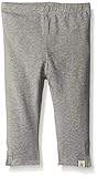 Burt's Bees Kids Toddler Girls' Organic Capri Legging, Heather Grey Solid, 4T