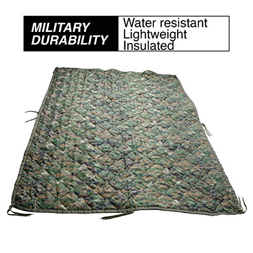 HSD Poncho Liner Military Woobie, Lightweight Multi Use Indoor & Outdoor Blanket, Camping Gear, Sleeping Bag Liner, Survival, Hunting, Tactical Equipment (MARPAT, Adult Size) - Thumbnail 2
