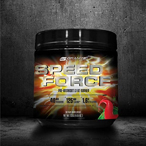 Granite Supplements Speed Force Pre-Workout & Fat Burner 30 Servings (Cherry Lime)