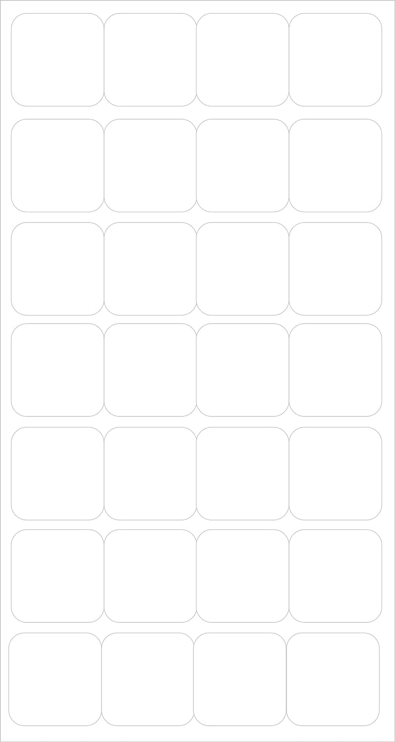 Sehgal Writeable Square Shape Self Adhesive Paper Sticker Labels 25mm [1Inch] for Fike Classification, Origanizing, School ad Office Pack of 1000 Sticker (White)