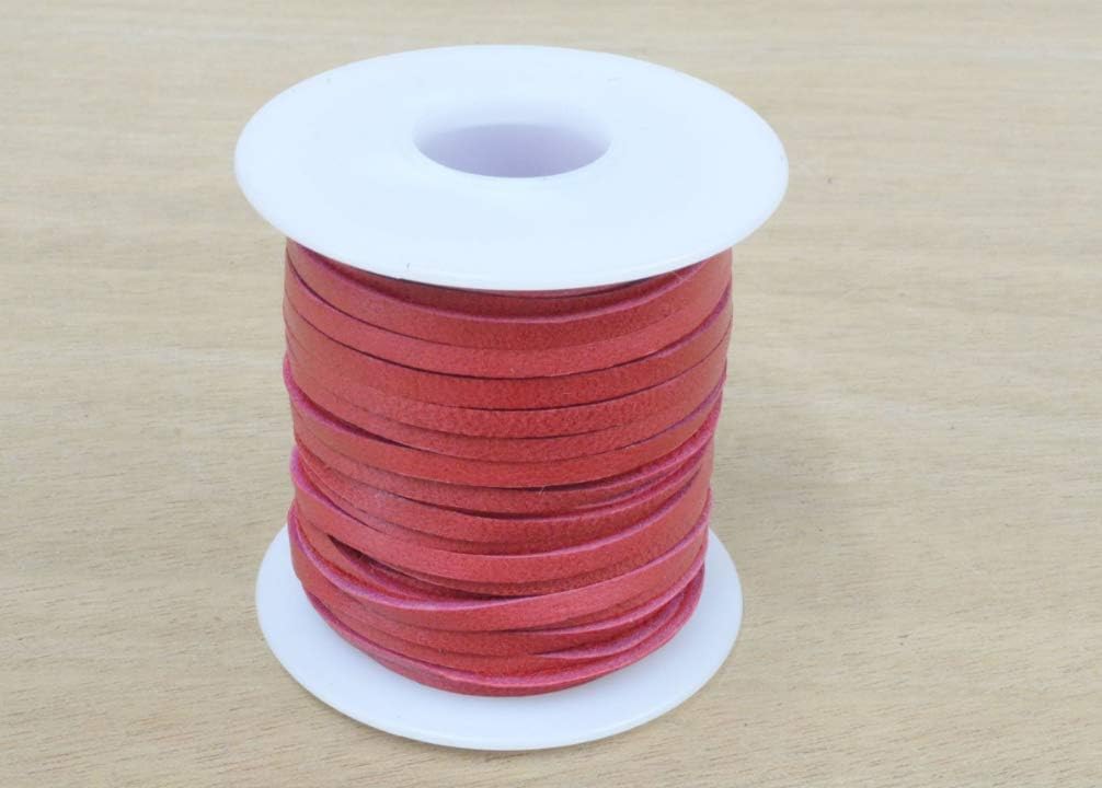 Deerskin Leather Lace Spool 1/8" x 50 Ft Lacing 13 Colors Crafts Cord Jewelry