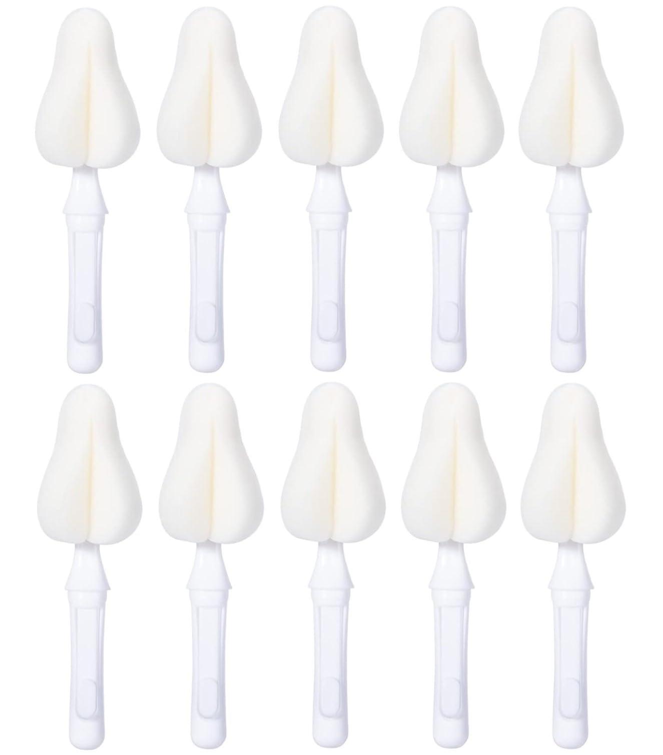 10 spazzole per biberon e tettarelle per biberon e accessori (10 pezzi, bianco)