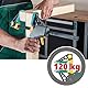 wolfcraft EHZ 100-300 Einhandzwinge PRO 3031000 - Kraftvolle Zwinge zum professionellen Spannen von Werkstücken mit nur einer Hand - Spannkraft: 120 kg - Spannweite: 300 mm