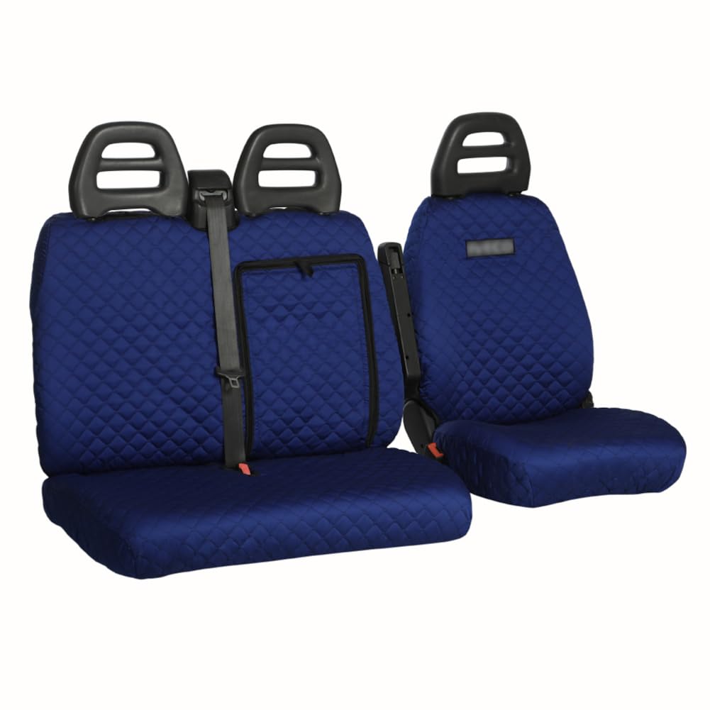 UNION Coprisedili su misura realizzati per FIAT SCUDO 3 POSTI (1+1 DOPPIO). Perfettamente aderente, resistente, lavabile. Made in Italy. (FT239A)