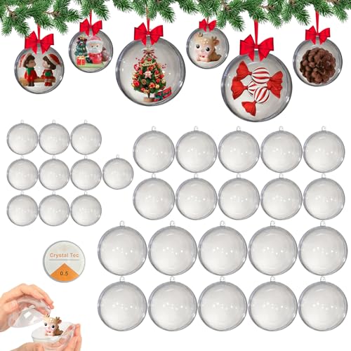 HONXUN 30 Stück plastikkugeln zum befüllen, Plastik...