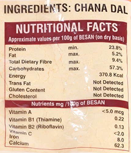 Image of Rajdhani Gram Flour - Besan Grade 1, 500g Pouch