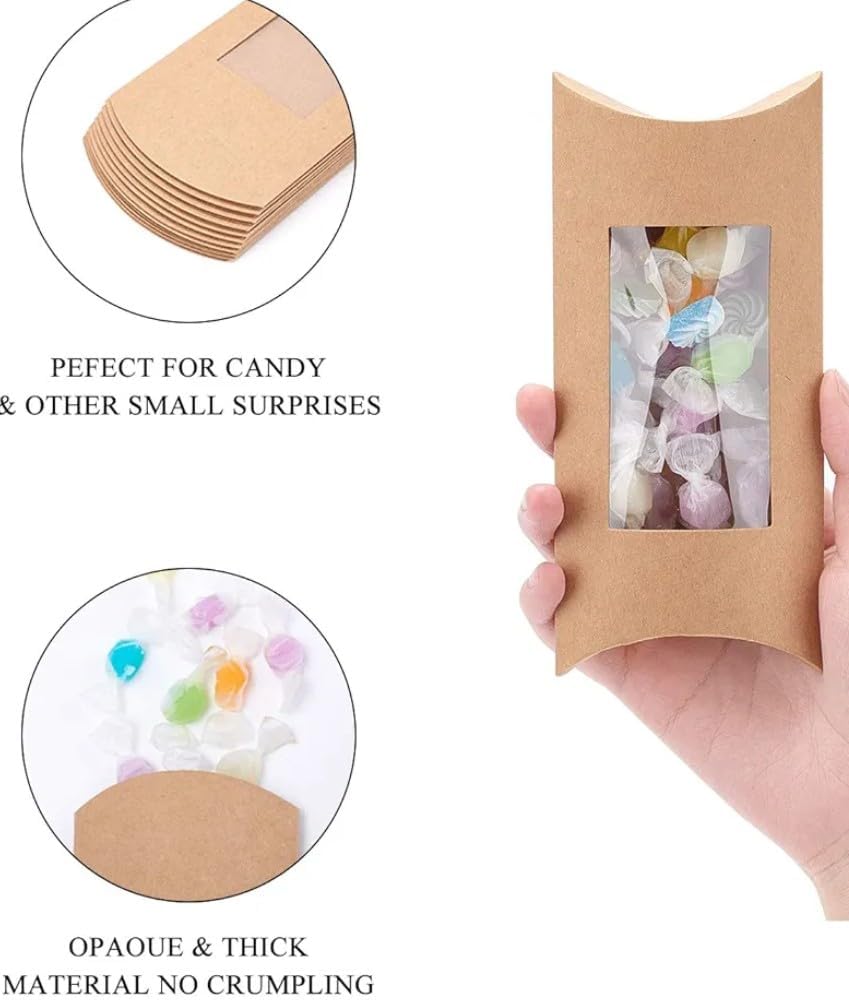 Brown Folding Gift Boxes - Pack of 50 -6
