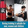ZERUIDM-Hanging-Punching-Bag-Set-Unfilled-Heavy-Boxing-Bags-Kickboxing-Bag-for-Adults-Kids-Youth-Boxing-Set-with-Hand-Wraps-Punching-Bag-Hangers-for-MMA-Muay-Thai-Karate-Taekwondo-Training ZERUIDM Hanging Punching Bag Set Unfilled, Heavy Boxing Bag Kickboxing Bag for Adults Kids, Youth Boxing Set with Hand Wraps, Punching Bag Hangers, for MMA Muay Thai Karate Taekwondo Training