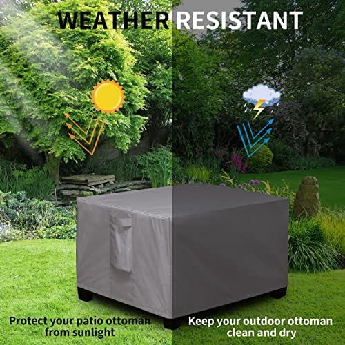 Easy-Going Rectangle Patio Ottoman Cover thumb #3