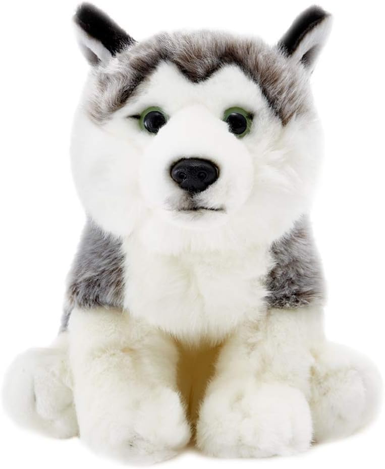 Pugsly Pug Plush Stuffed Animal Puppy Dog, 12 inches (HUSKY)