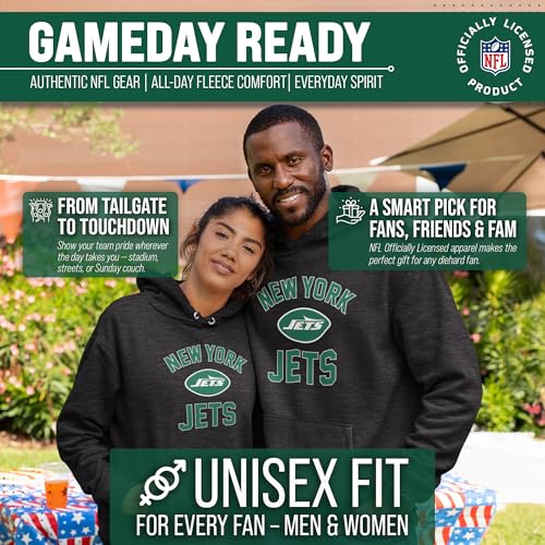 Image of Team Fan Apparel NFL Gameday Hoodie Pullover Sweatshirt for Men and Women | Officially licensed NFL Gameday fleece pullover - kangaroo pocket, ribbed cuffs, drawstring hood, unisex fit