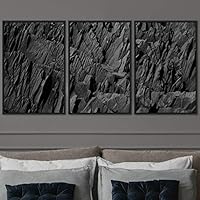 3 Piece Framed Canvas Wall Art Abstract Industrial Modern Art Multicolor Patterns Canvas Prints Home Artwork Decoration for Living Room,Bedroom - 16