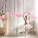 CC HOME Ballerina Birthday Party Decorations Ballerina Pink Tutus Ballet Shoes Hanging Swirl Decorations for Baby Shower,Birthday Party Supplies