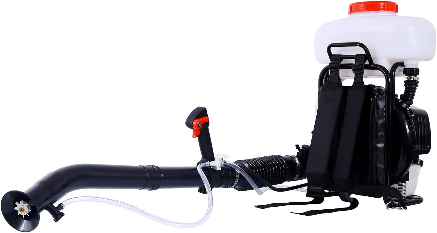 Backpack Cold Fogger & Mister Duster, 55.7CC Egnine with 20L Tank Gas Powered Fogger Sprayer, Agricultural Fertilizatino Spray Dusting Machine for Gardening & Farming,14l