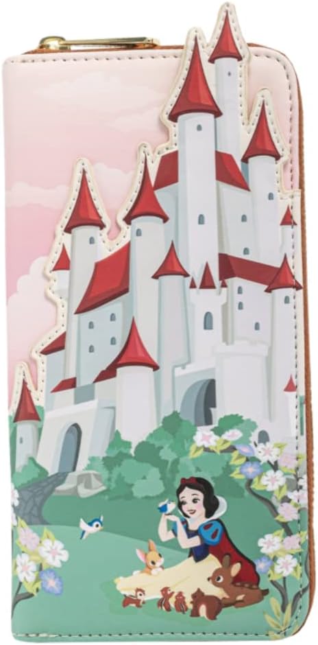Loungefly Disney Snow White Castle Scene Zip Around Wallet