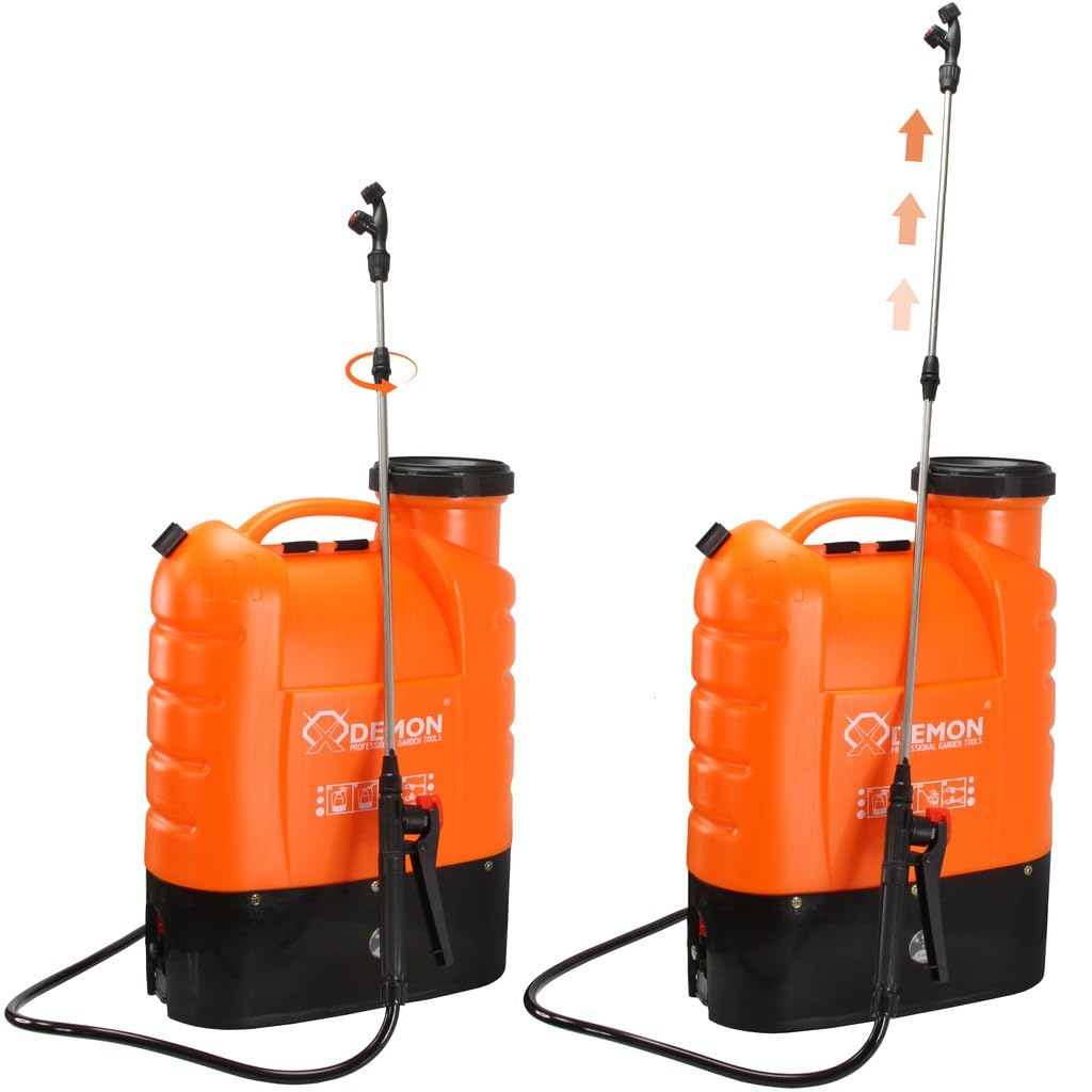 Atomizzatore Irroratore Nebulizzatore Elettrico a Spalla Zaino | da 16 Litri | 35 W | Batteria Integrata 12V 8Ah | 2800-3200 Giri/min | Pressione di Esercizio 0,10-0,45 MPa