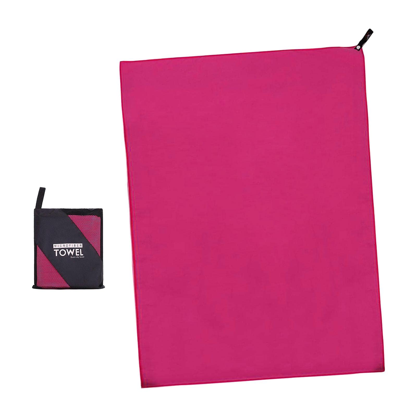 ARTISOUL® Microfiber Towel Foldable Compact 3 Sizes for Hiking Outdoor Pink 80x180cm | Sporting Goods | Outdoor Sports | Camping & Hiking | Camping Hygiene & Sanitation | Camping Towels-image-41
