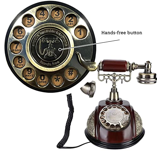 Téléphone fixe traditionnel rétro avec qualité sonore claire - 4