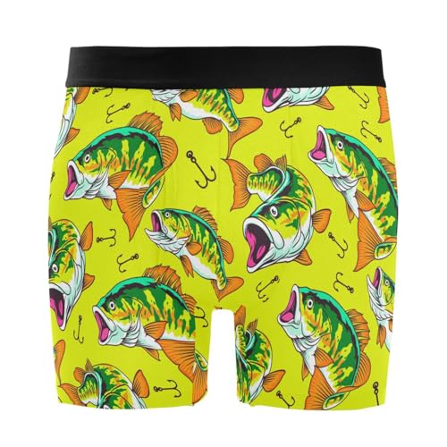 Men's Boxer Briefs Novelty Soft and Breathable with Fly Underwear for Men