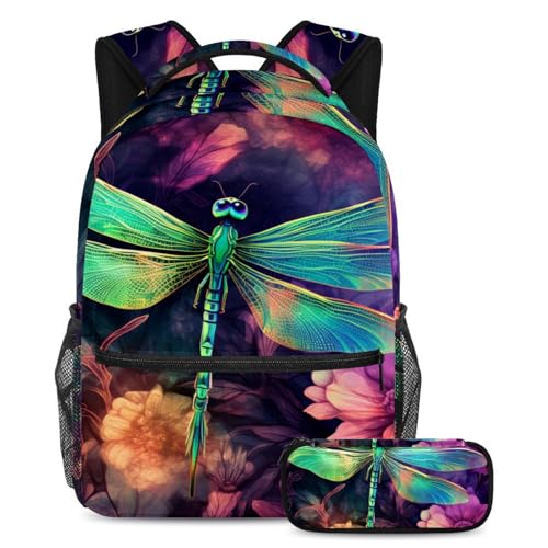 Cartable enfant 26 libellule grand format pour éviter le mal de dos