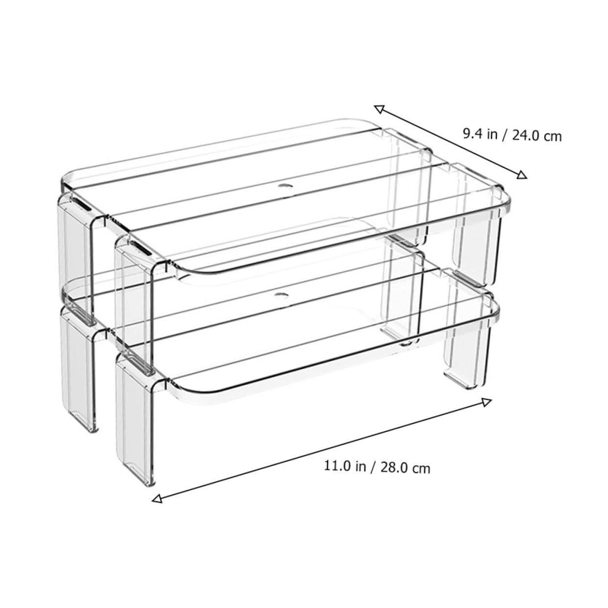 Alipis Set Organizer Per Frigorifero Contenitori Impilabili Per Frigorifero Ripiano Portaoggetti Rimovibile Per Casa E Cucina