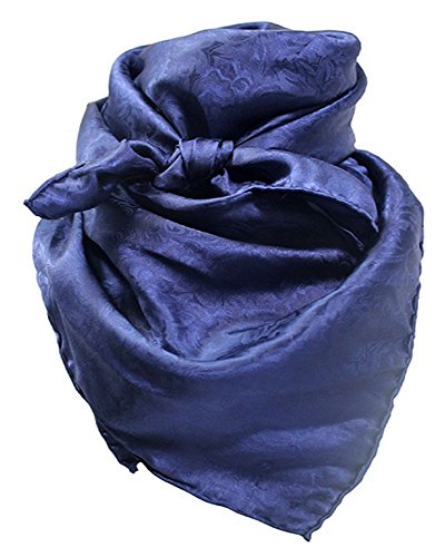 Wild Rag Navy Silk Jacquard