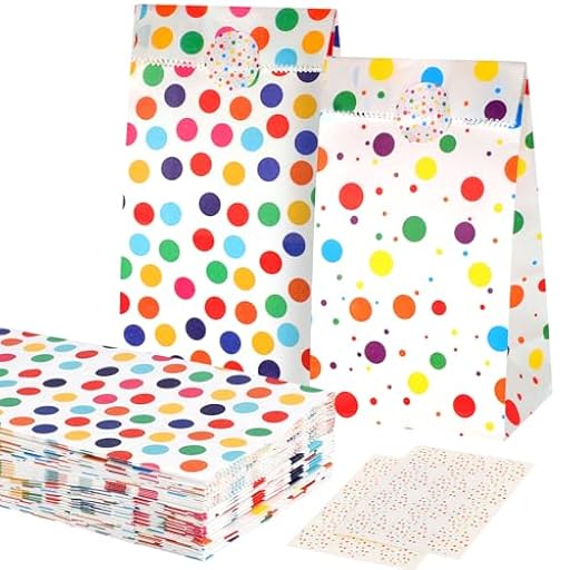50 Bolsa Regalo Cumpleaños Infantil, 18 x 9 x 6 cm Bolsitas para Regalos Bolsas Regalo con 60 Pegatinas Pequeña Bolsas de Regalo para Bodas, Fiestas, Recuerdos, Cumpleaños Infantiles (2 Estilos) | Ya disponible en tu tienda friki favorita! En mundofriki.es!