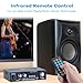 AK35 Bluetooth 5.0 Stereo Amplifier, 2.0 Channel Mini Audio Receiver, 30Wx2 Home HiFi Audio Amp with Bass/Treble Control for Home Theater, TV, Speakers, Car