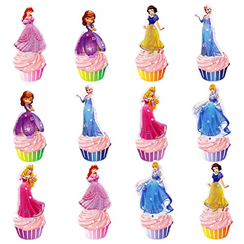 Decorazioni per torta principessa principessa topper per torta castello ragazze topper per torta per ragazze forniture per feste di compleanno bomboniere